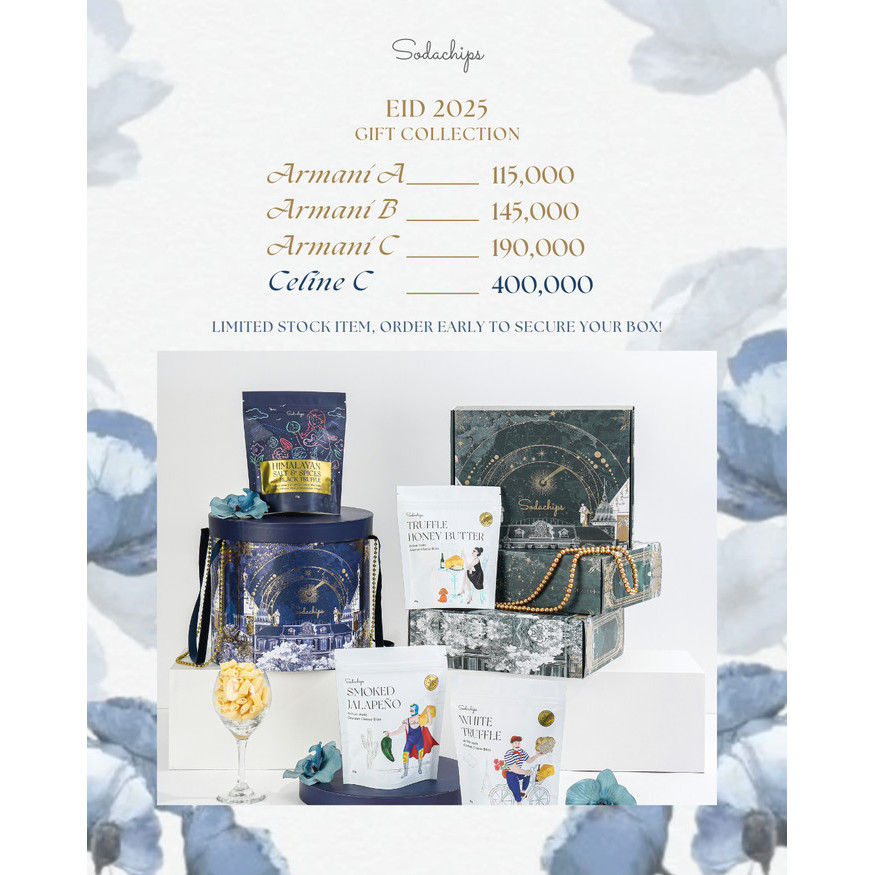 

ARMANI C - GIFT BOX WITH 4 PCS OF SODACHIPS HAMPERS