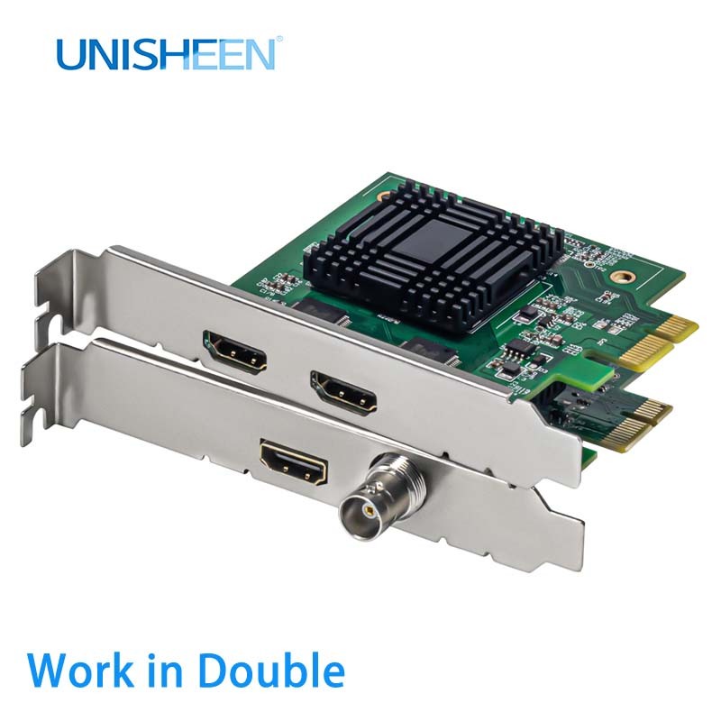 SALE UNISHEEN Zero-Lag Work in Double OBS Vmix Streaming Live Broadcast 1080P Wirecast Dual HDMI SDI