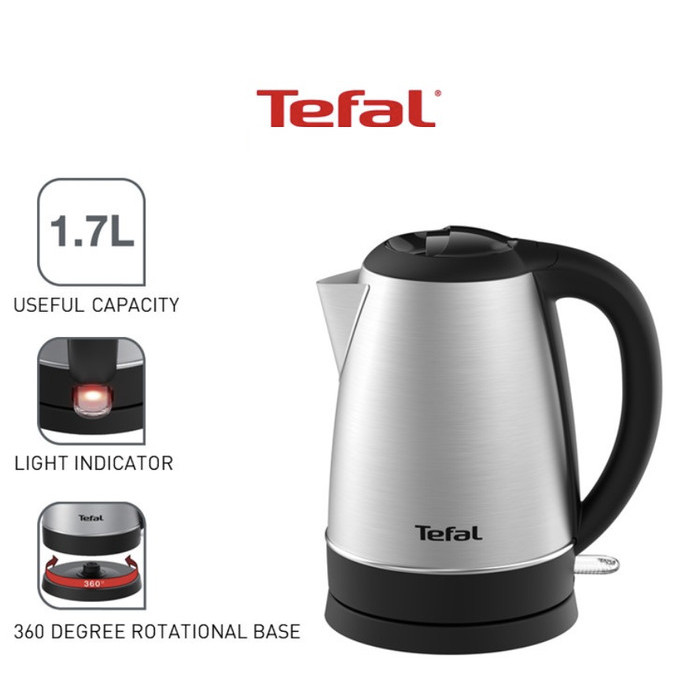 

Tefal Handy Stainless Steel Kettle 1.7L KI800D