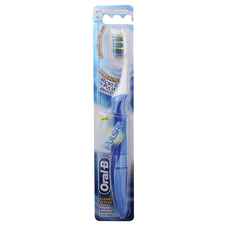 

Oral-B Pulsar Battery Powered Soft Toothbrush, 1 Pack