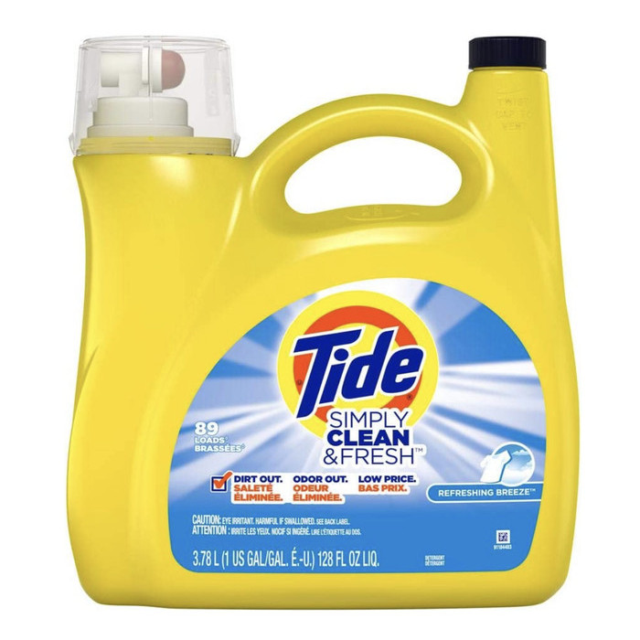 

TIDE Simply Clean & Fresh Liquid Laundry Detergent Breeze 3.78L
