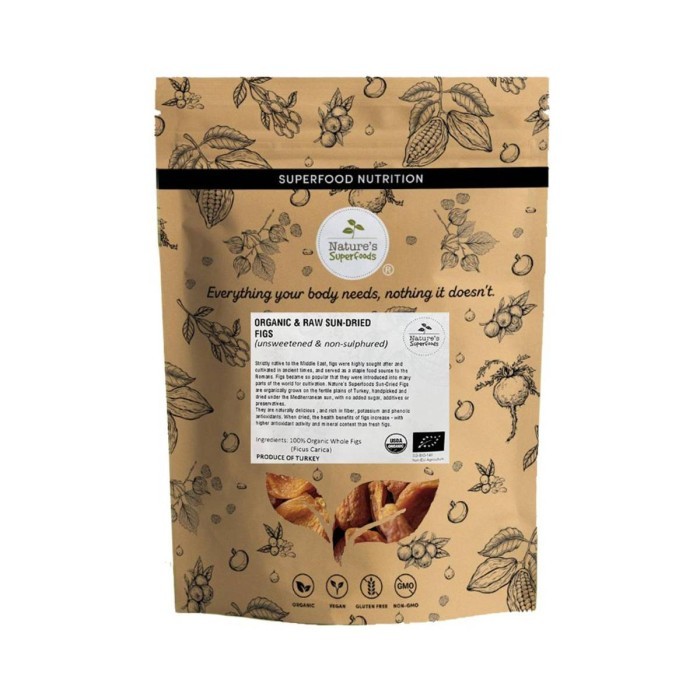 

Nature's Superfoods Organic Sun-Dried Figs 1 X 420G