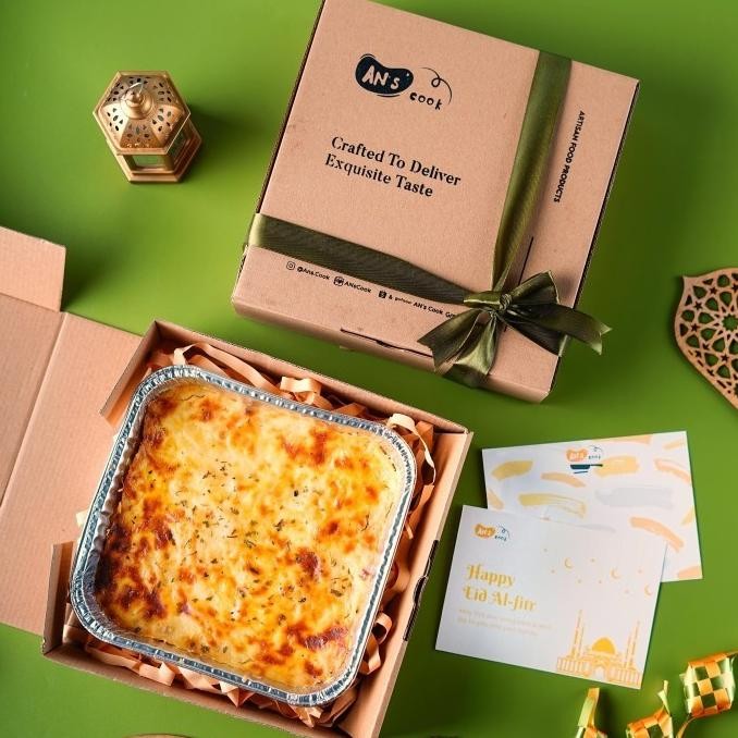 

Ramadhan Hampers Baked Spaghetti Brulee / Bechamel Sauce / bruule & Beef Bolognese / Bolognaise . Parsel Lebaran / Parcel Idul Fitri / ramadan hamper / gift puasa WLS