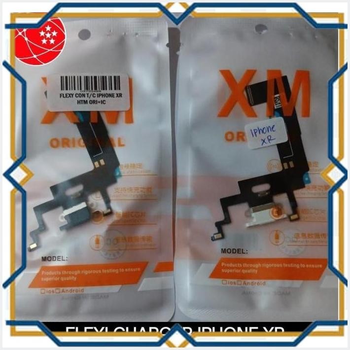 [pet] flexible charger+mic iphone xr ori+ic