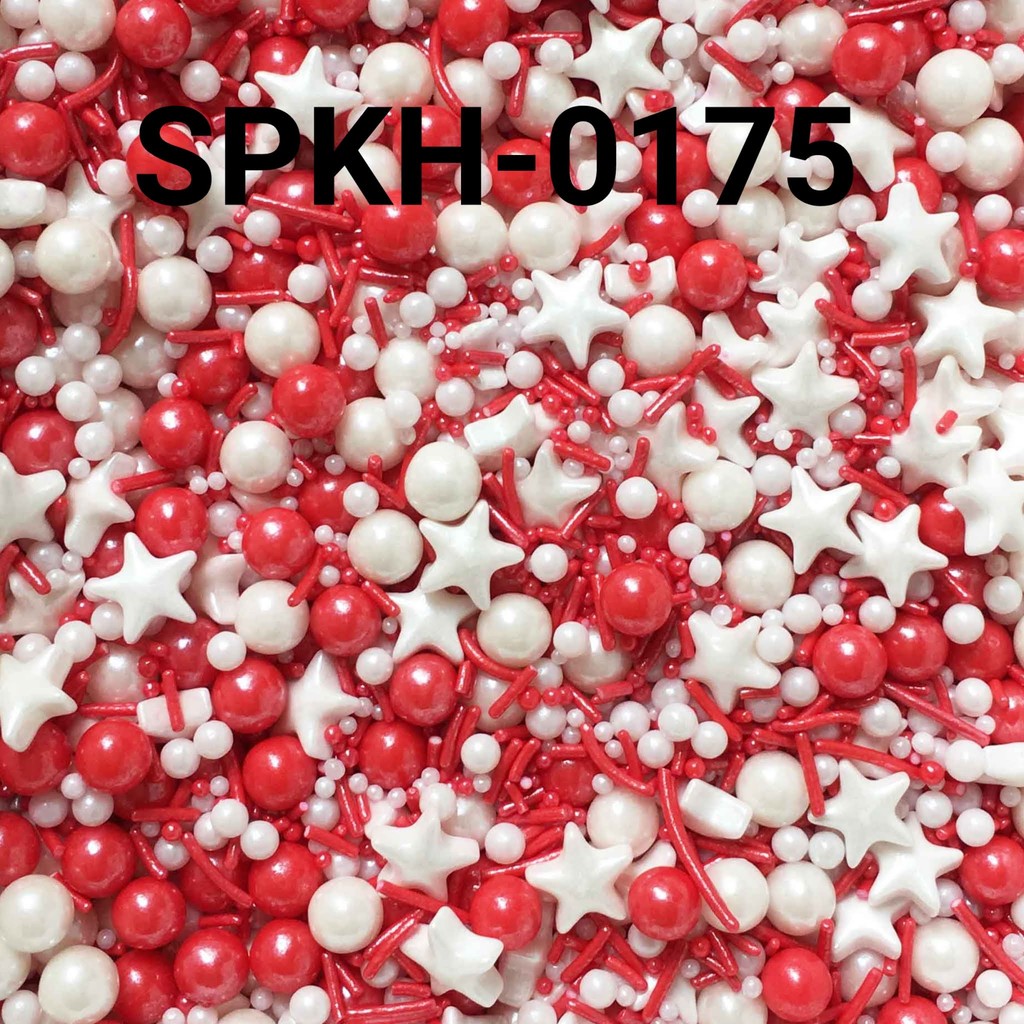 

SPKH-0175 Sprinkles sprinkle springkel 500gr mix merah putih (SPRINKLES)