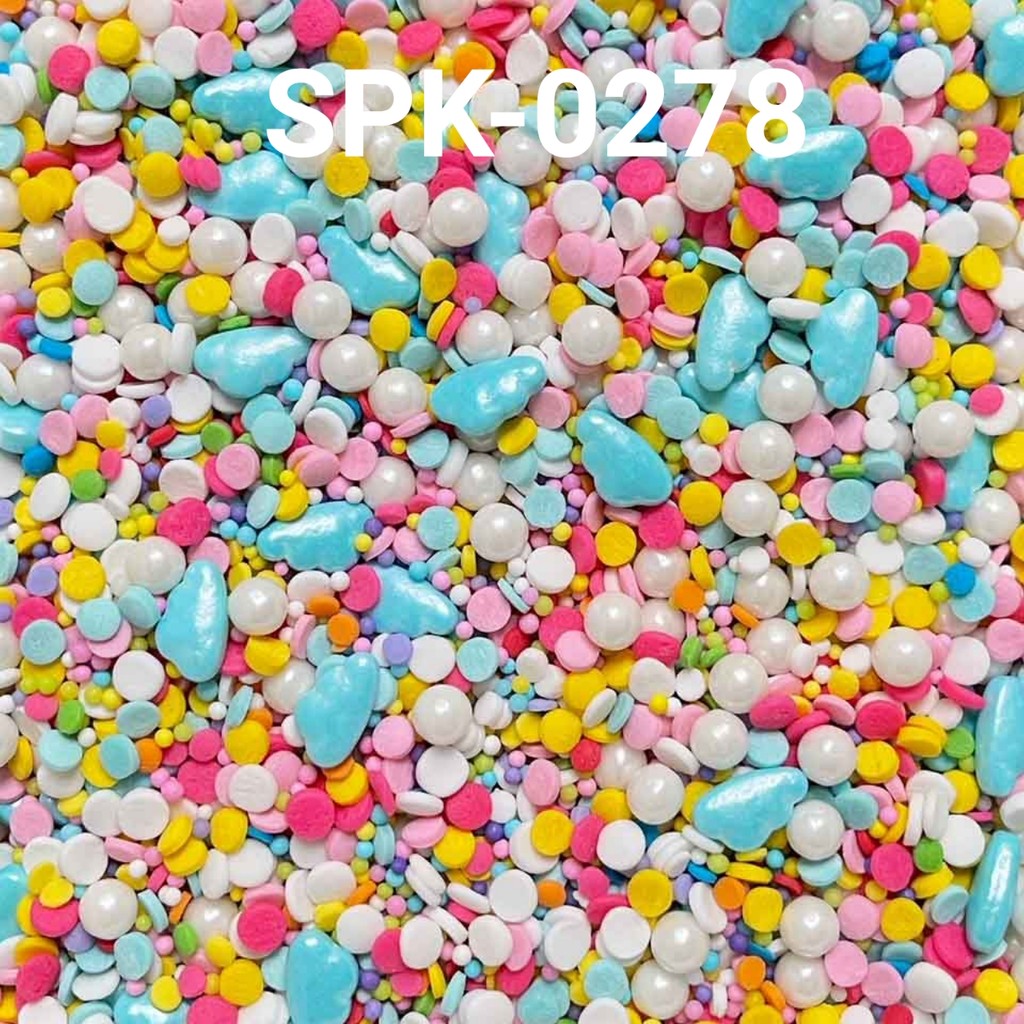 

SPK-0278 Sprinkles sprinkle springkel 1kg awan mutiara warna warni (SPRINKLES)