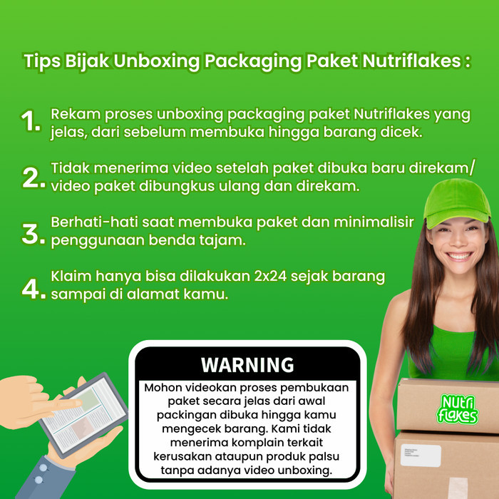 

NUTRIFLAKES SEREAL ASAM LAMBUNG TERBAIK AMPUH ATASI GERD DAN MAAG - 1 BOX