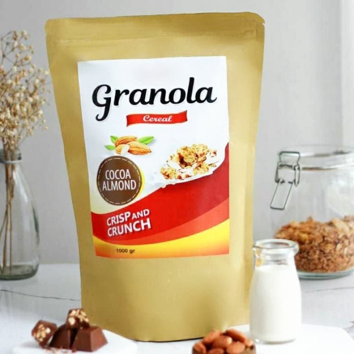 

GRANOLA 1 KG COCOA ALMOND SEREAL SEHAT (CRISPY!)