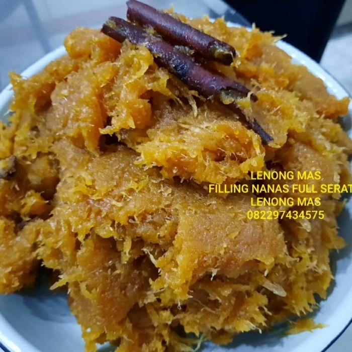 

FILLING ISIAN SELAI NANAS NASTAR FULL SERAT WARNA EMAS 500 GRAM