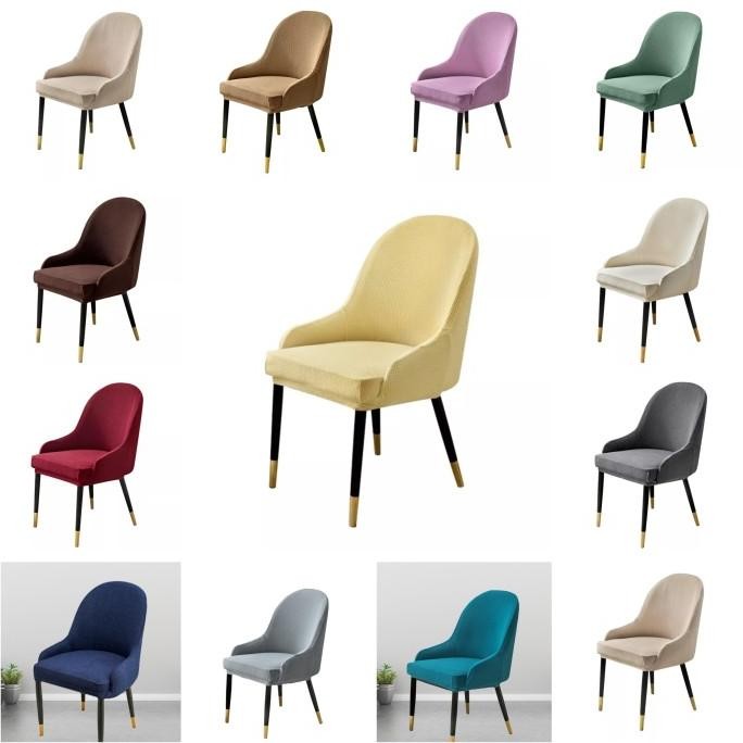 Cover kursi sarung kursi cover sofa melengkung dengan sandaran tangan