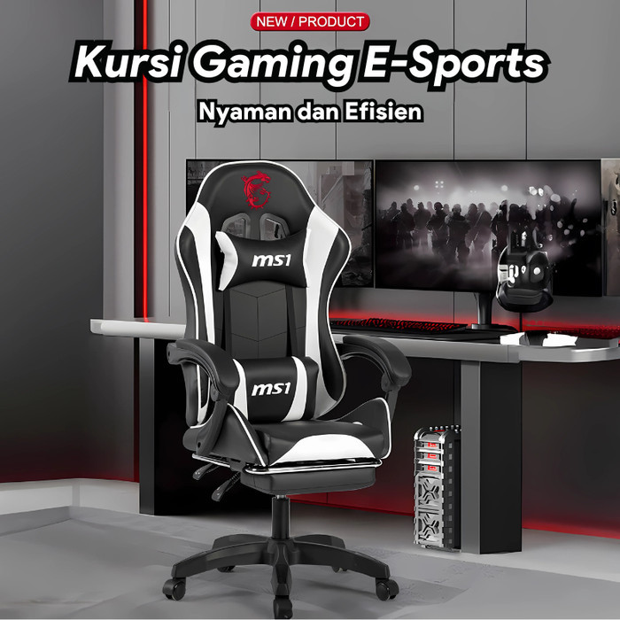 PROMO Kursi Gaming Kursi Kerja Kursi Santai Bisa Diatur Kursi Gaming Professional Bantalan Busa