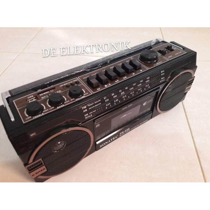 Tape Kaset Pita Sonatec Pr-259 Usb Sd Radio Baru