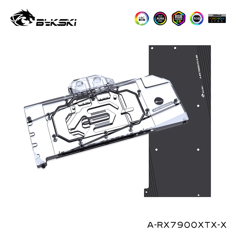 HSL Water Block Serve For AMD Radeon RX 7900XTX Graphics Card Cooler,Full Cover,With Backplate,A-RX7