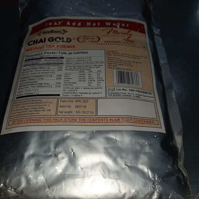 

$$$$] geebes chai gold masala 1 kg