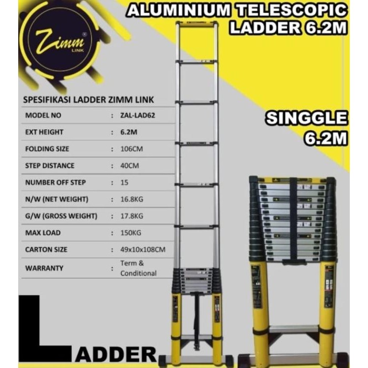 TANGGA TELESKOPIK 6.2 METER
