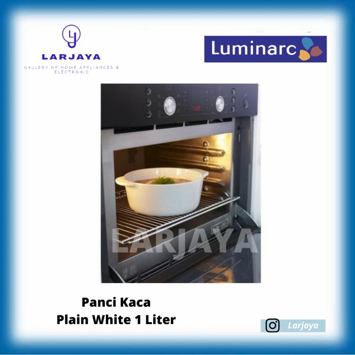 LUMINARC VITROLINE PANCI KERAMIK 1 LITER + TUTUP KACA
