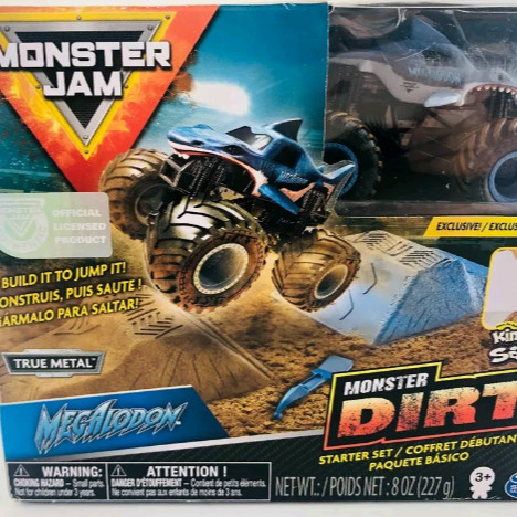 HOT SALE Monster Jam Megalodon Dirt kinetic sand spin master spinmaster truck