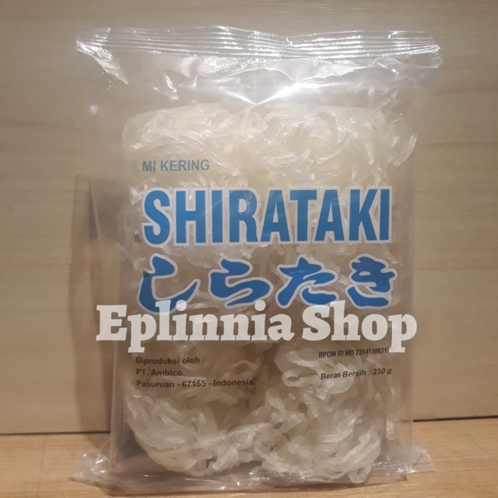 

Dry Shirataki 250 gr - Mie Kering Shirataki Sirataki