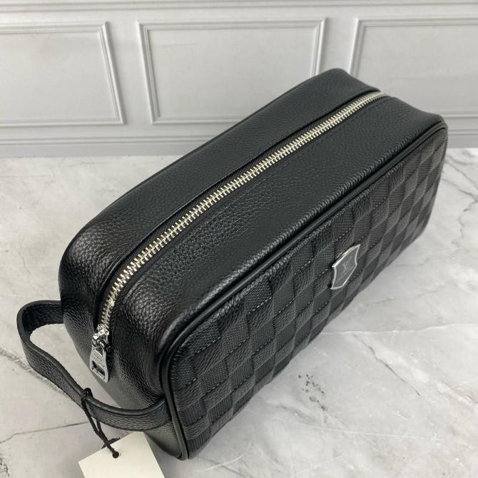 Promo Handbag Pouch Clutch Jinjing Pria Lv8801 Leather Miror