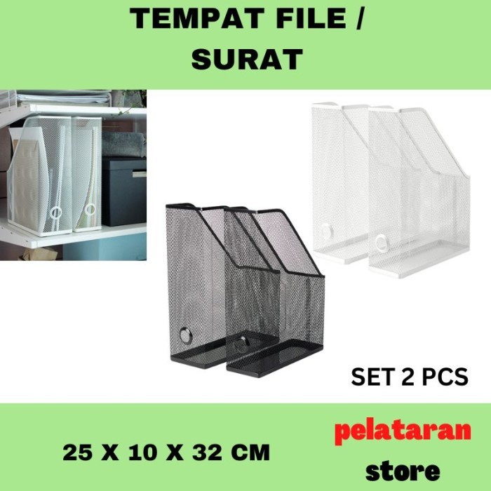 

Tempat Organizer File Dokumen Majalah File Folder Besi 2 Pcs