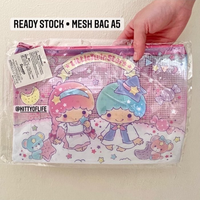 

Mesh Bag A5 Sanrio Original Little Twin Stars
