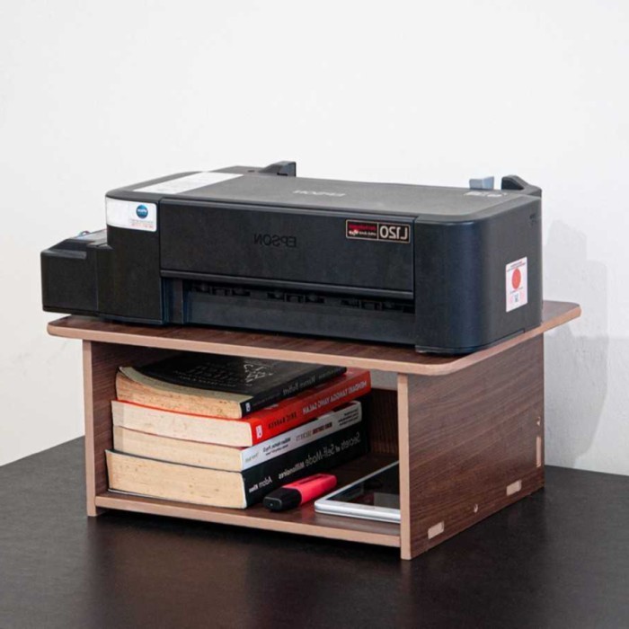 Rak Buku Bookshelf File Dokumen Kertas Atas Meja Printer Kantor Stand