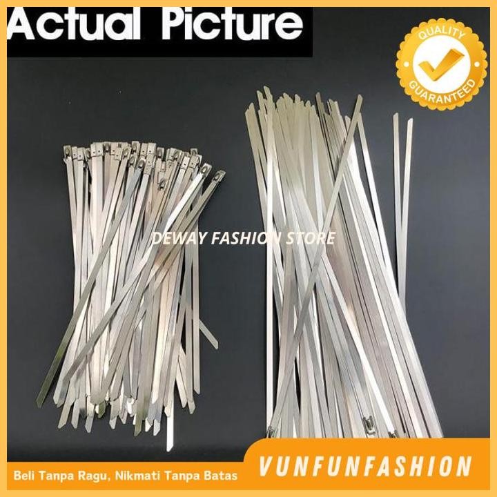 

100PCS/SET TALI KABEL TIES BESI KNALPOT EXHAUST WRAP MOTOR 20/30 CM PRODUK TERBAIK