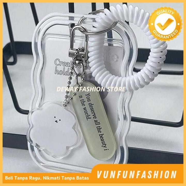 

ID CARD HOLDER NAME TAG CLEAR TRANSPARENT GRADIEN + LANYARD TRANSPARA KUALITAS PRODUK TERBAIK