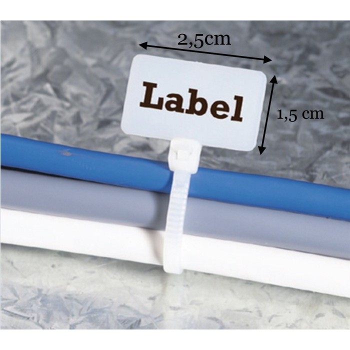 

KABEL TIES LABEL 2.5X100 / KABEL TIES MARKER 2.5X100MM