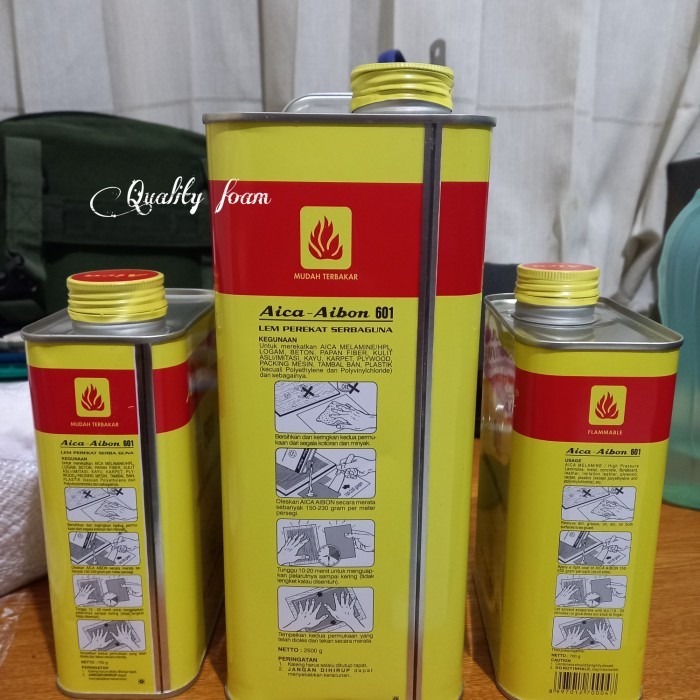 

LEM KUNING AICA AIBON 601 / LEM SERBAGUNA ,KEMASAN 700 G