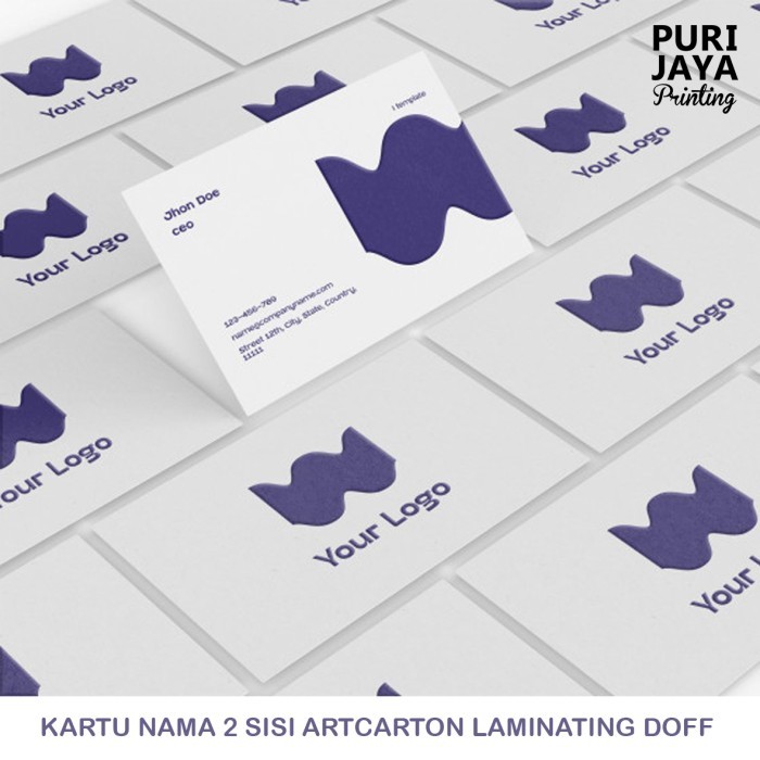 

KARTU NAMA / NAMECARD CETAK 2 SISI LAMINATING DOFF