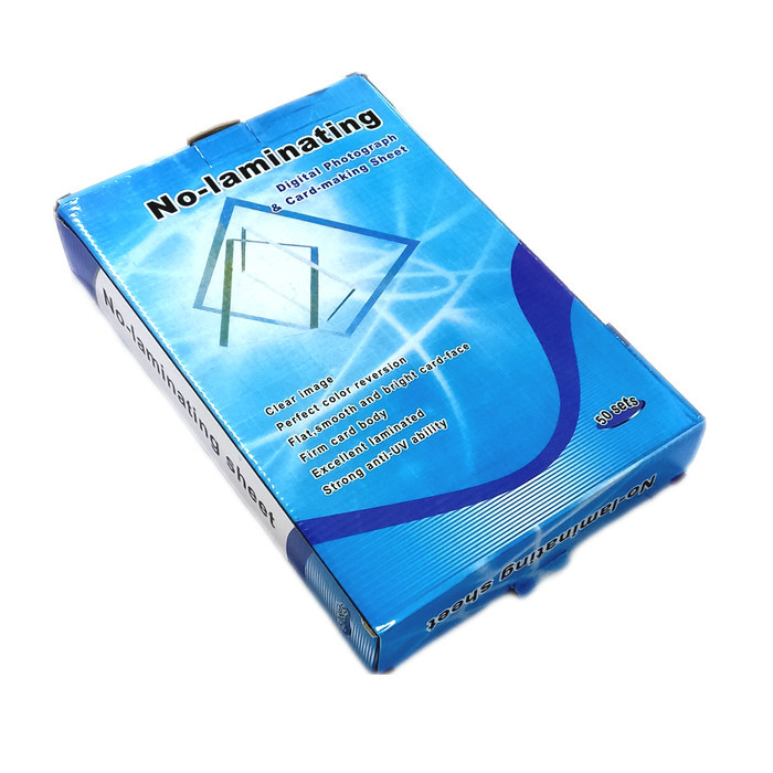

BAHAN KERTAS PVC ID CARD A4 INSTAN 0.76 MM WHITE - 50 SET