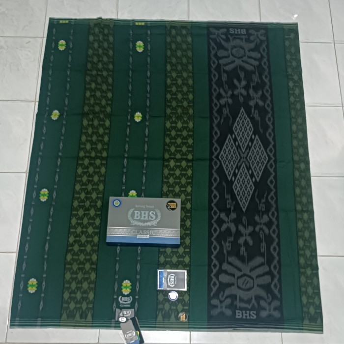 SARUNG BHS CLASSIC HIJAU NU MOTIF SKT DAM