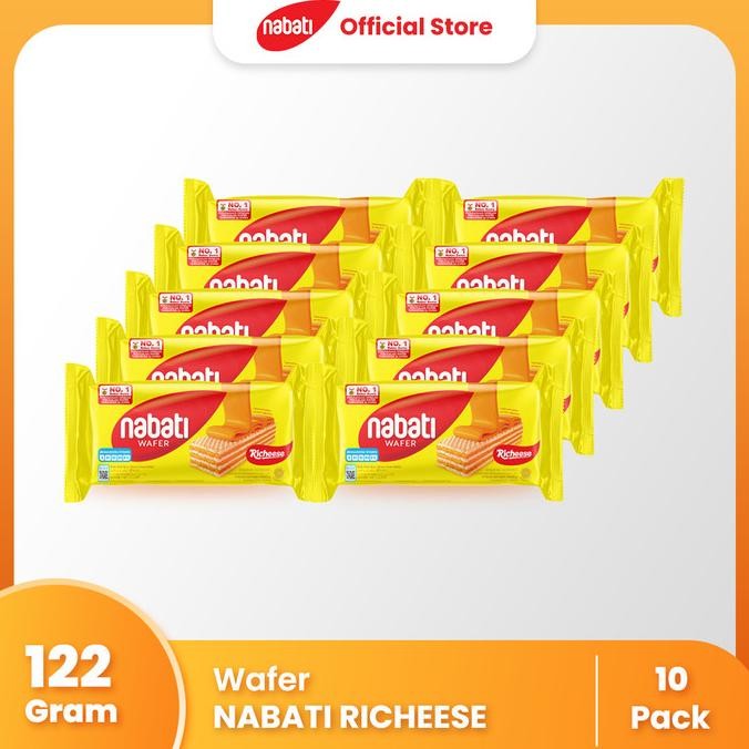 

[Bundle Pack Isi 10] Nabati Wafer Richeese 122Gr Terbaik