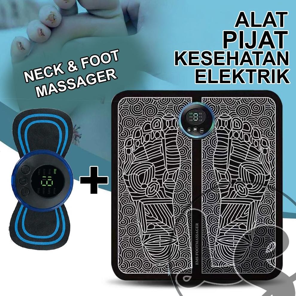 Ur37 Alat Pijat Punggung & Kaki EMS Alat Pijat Leher Elektrik Alat Terapi Listrik Pinggang dan kaki 