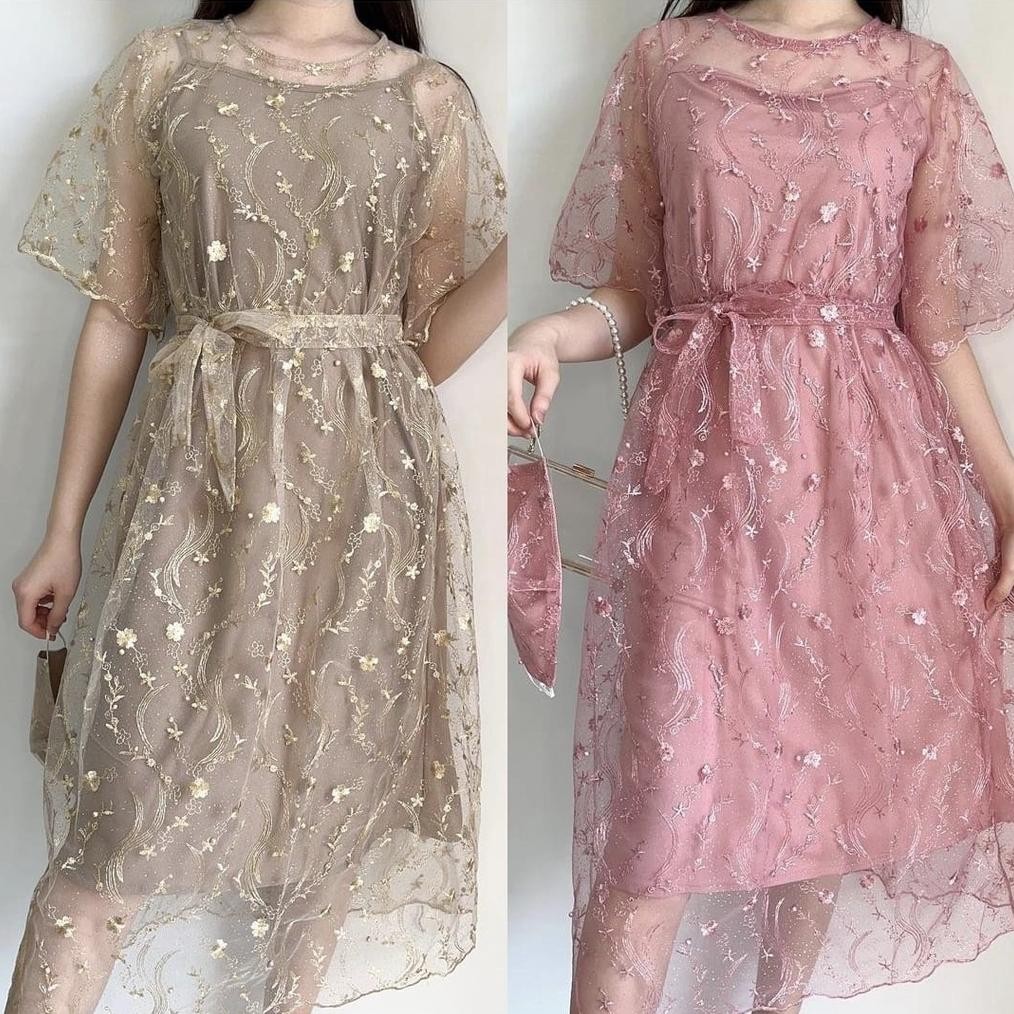 Set Dealoa | Setelan Model Gaun Mini Dress Pesta Natal Gaya Wanita Korea 2022 Terbaru Simple Elegan 