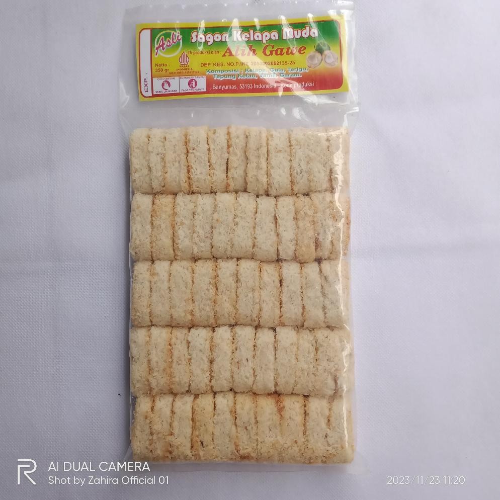

fb-4 Kue Sagon Kelapa Muda Bakar Oleh-oleh kue Lebaran Jadul 300 gram Terlaris