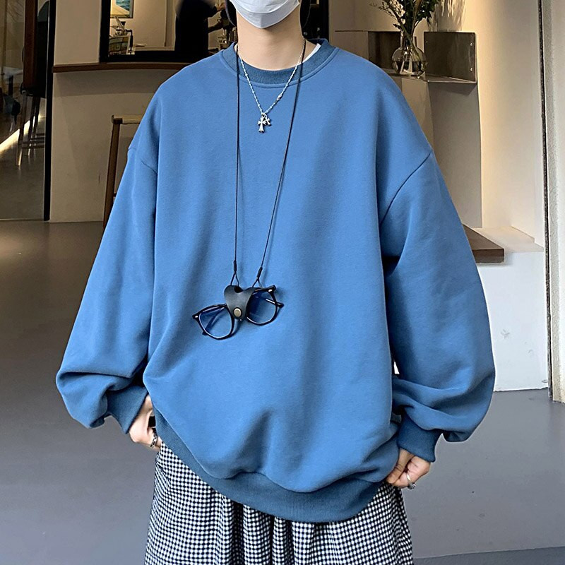 Felizo Jaket SWEATER POLOS BASIC Jumbo Bigsize Jacket Sweatshirt Korean Style Wanita Pria Oversize U