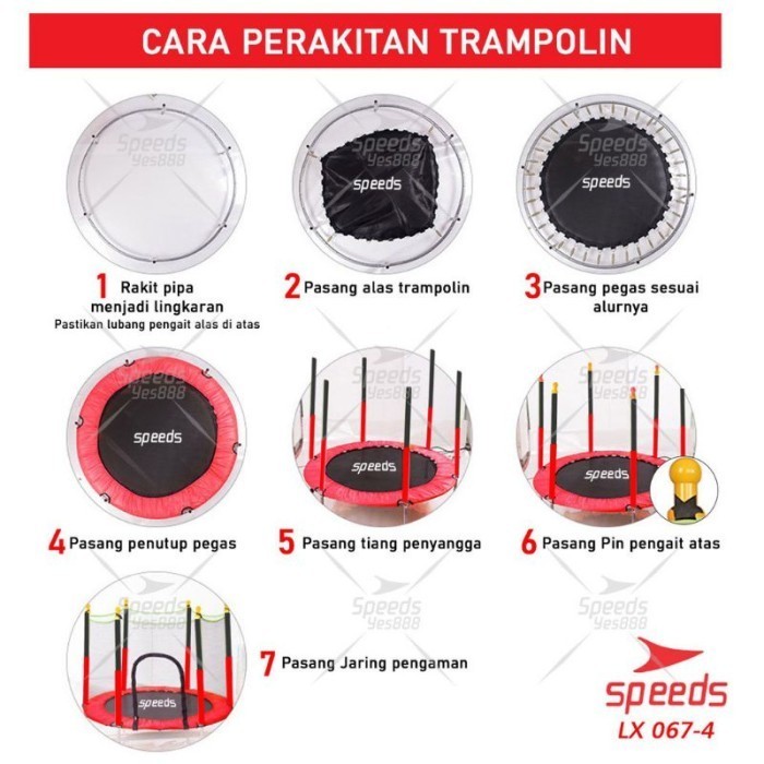 Speeds Trampoline Mainan Anak Lompat Trampoline New