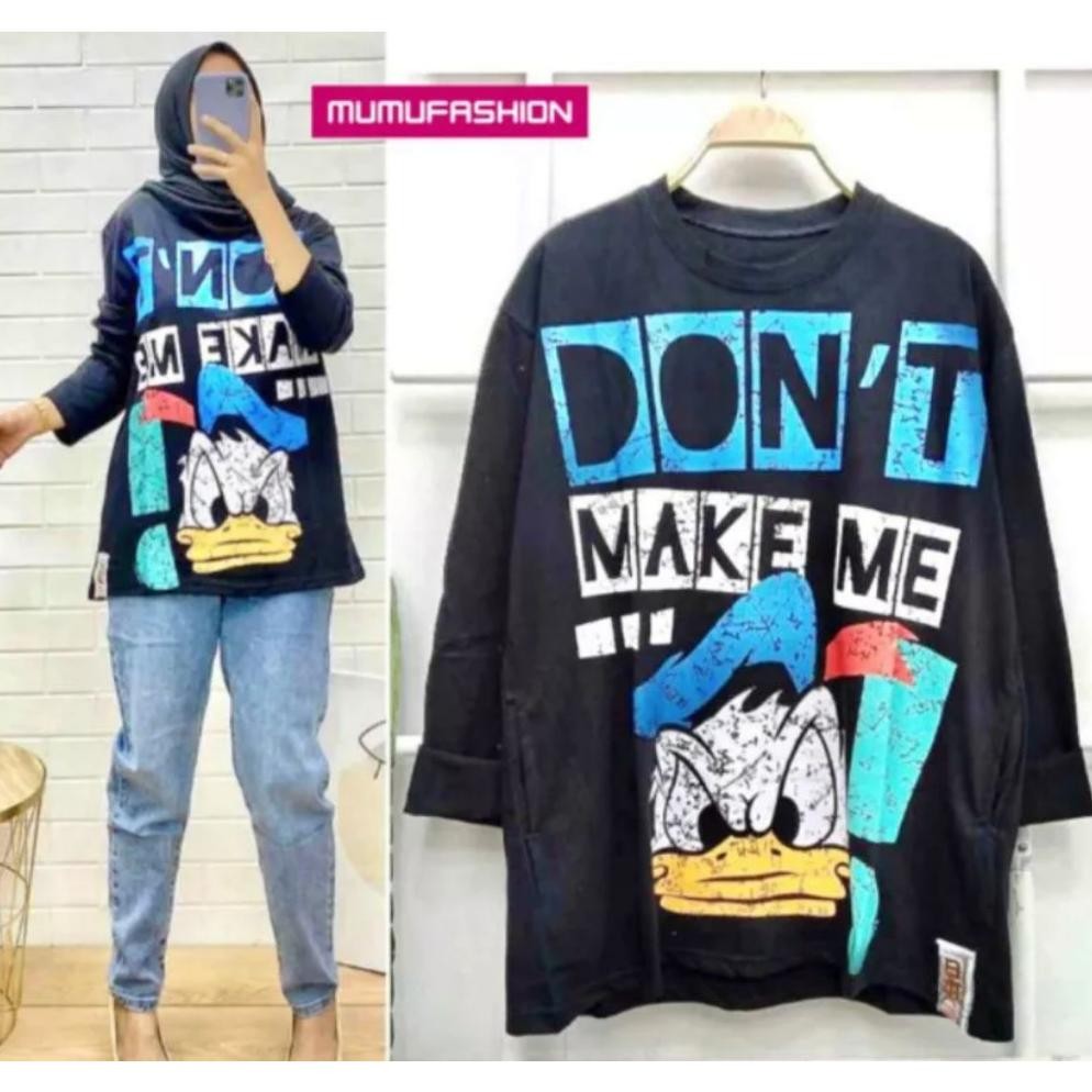 Baju Wanita Fashion Wanita Kaos Wanita Atasan Wanita Kaos Lengan Panjang Wanita Baju Sweater Oversiz