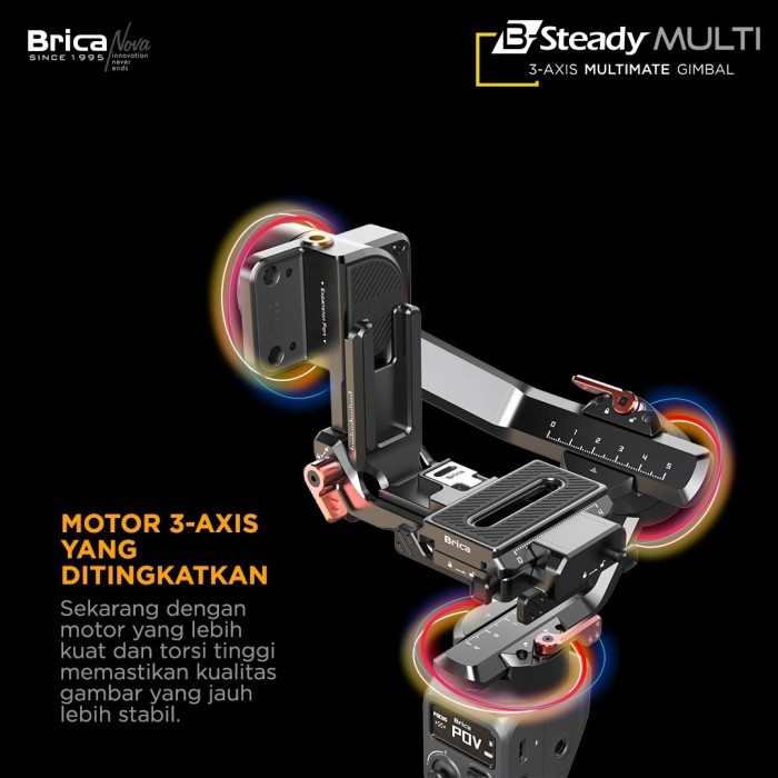 Brica B-Steady Multimate 3-Axis Gimbal Camera Dslr/Brica Bsteady Pro Multi Multimate Garansi Resmi