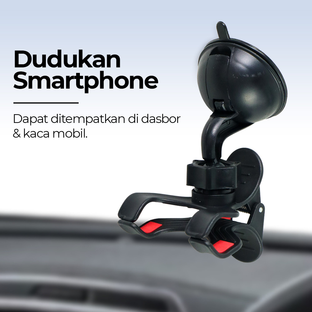 Lazy Dudukan Smartphone Tripod Car Mount Holder Smartphone