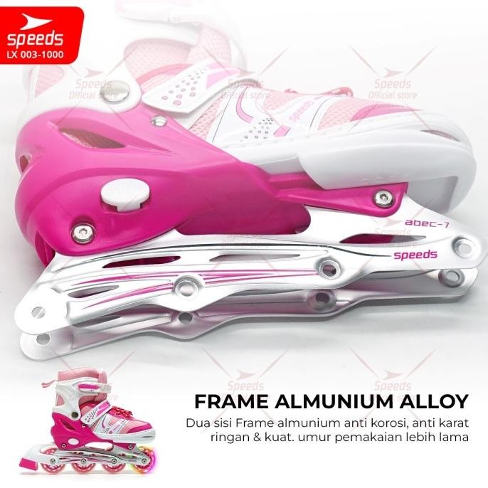 Sepatu Roda Anak Power King Inline Roda Full Karet 666 barang impor