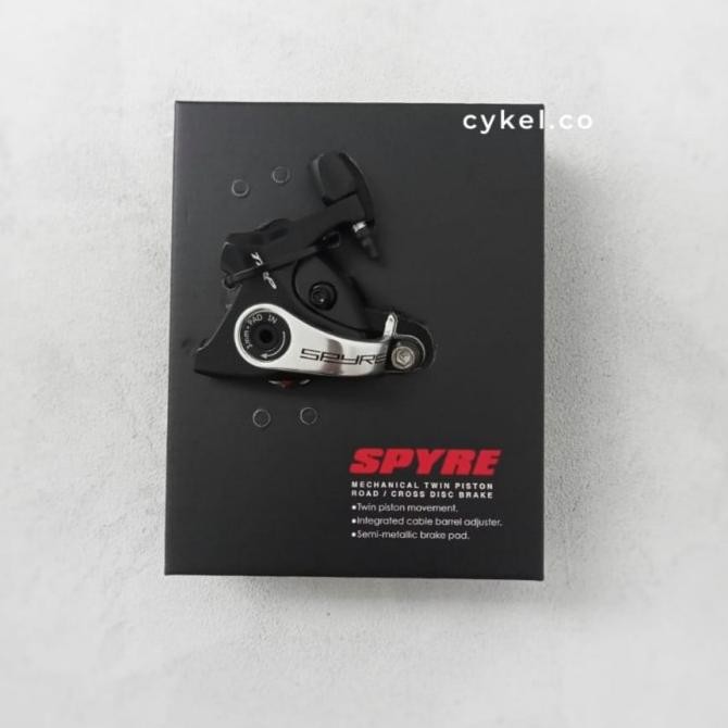 TRP spyre mechanical disc brake caliper flat mount black road cross