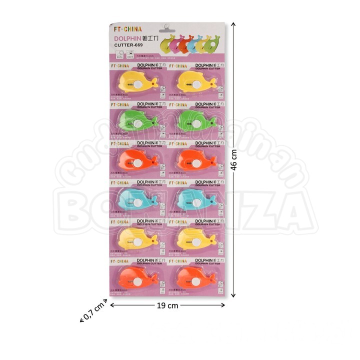 

[Bonanza] Cutter Model Lumba-lumba 12 Pcs Dolphin Cutter 00781