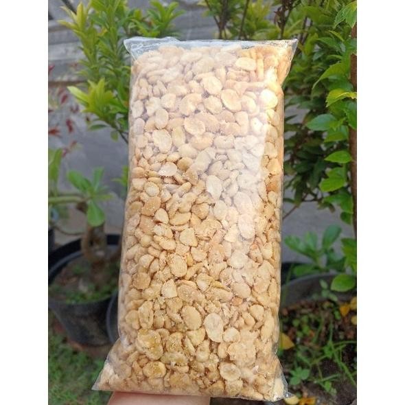 

h-4 Koro kupas gurih asin 1kg free dus - camilan renyah gurih enak Sale