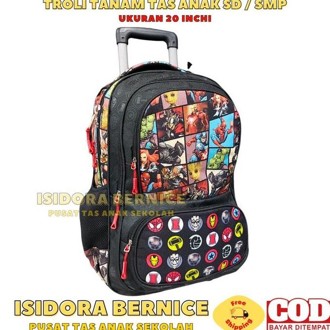 Tas Troli Anak Sd Laki Laki Tas Koper Anak Perempuan Sekolah Sd Remaja Fashion Anak Original Dan Ter