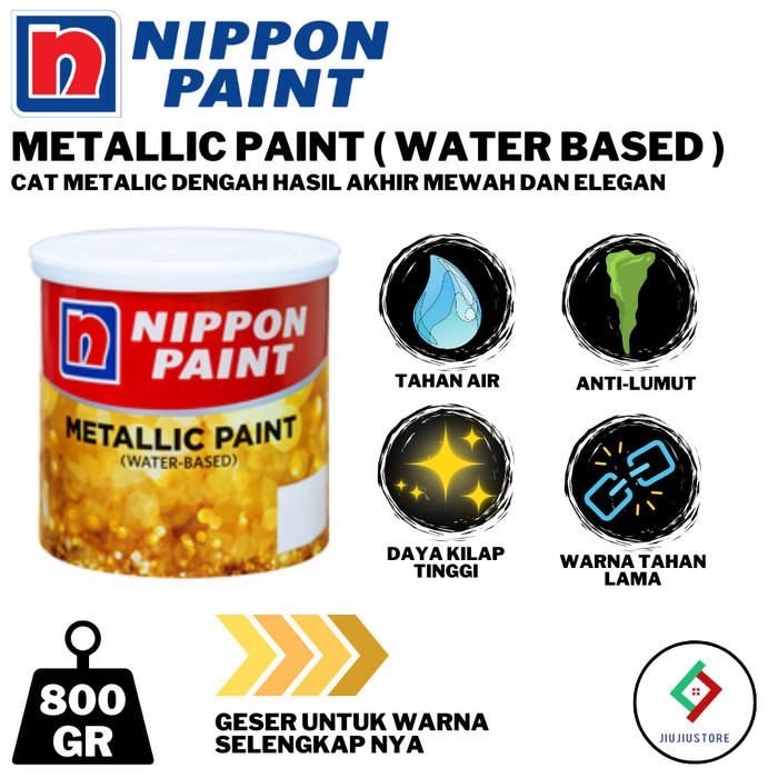 CAT NIPPON METALLIC PAINT GOLD 800 GRAM - WATER BASE METALIC