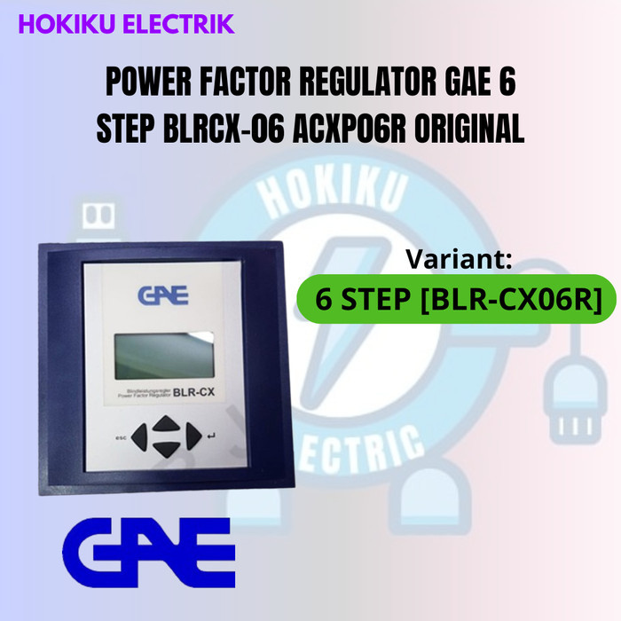 POWER FACTOR REGULATOR GAE 6 STEP BLRCX-06 ACXP06R ORIGINAL