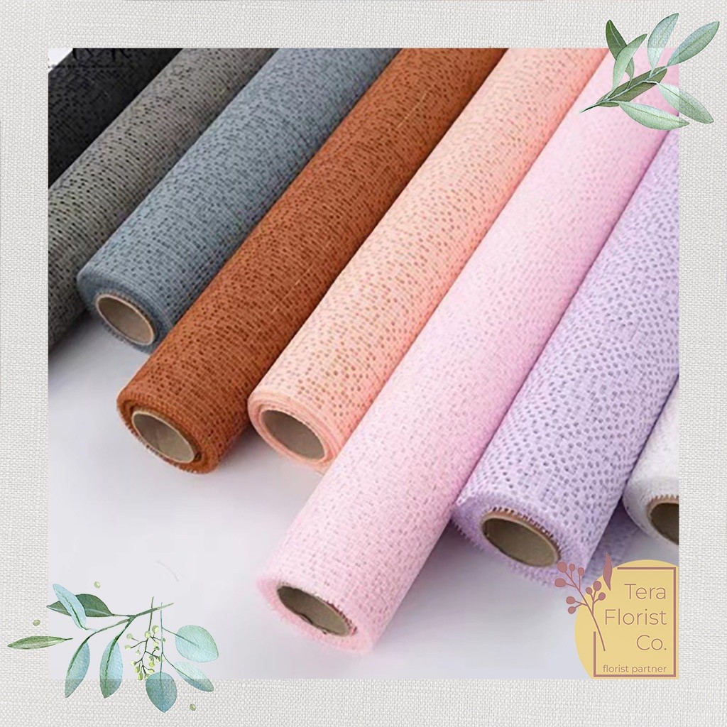 

1 Roll Mesh Mozaik Kotak Pixel Kertas Mosaic Buket Korea Pembungkus Bunga Flower Wrapping Paper Kado Roll P.MKW